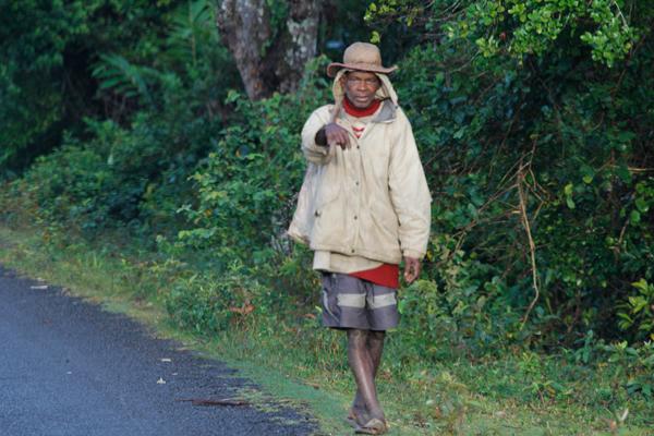 on the road to Andasibe Madagascar